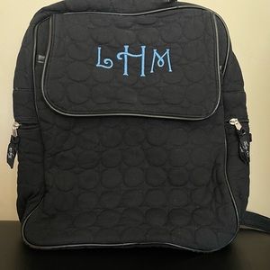 Thirty-One Backpack Quilted Black Large